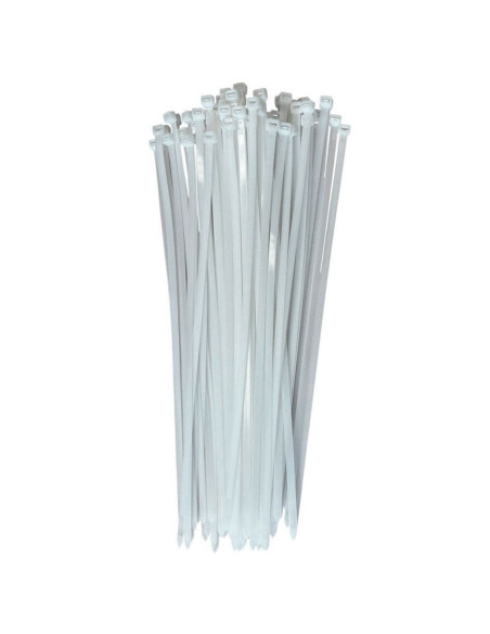Tradineur - Pack de 120 bridas de nylon, bridas universales para organización de cables, reutilizables, resistentes a UV y tracc