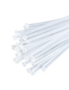 Tradineur - Pack de 120 bridas de nylon, bridas universales para organización de cables, reutilizables, resistentes a UV y tracc