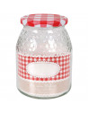 Tradineur - Pack de 6 tarros de miel - Fabricado en Cristal - Capacidad de 1 Litro - Ideal para el almacenamiento tanto de miel