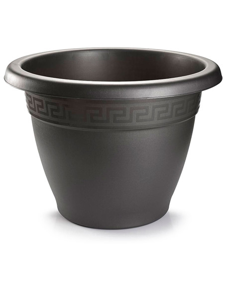 Tradineur - Maceta Redonda "Terracota" - Fabricado en Plástico - Macetero apto para Exterior e Interior del hogar - Ø 50 cm - Co