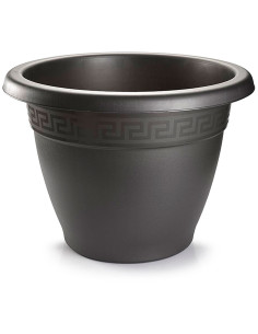 Tradineur - Maceta Redonda "Terracota" - Fabricado en Plástico - Macetero apto para Exterior e Interior del hogar - Ø 60 cm - Co