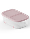 Tradineur - Caja de almacenamiento con ruedas y tapa con doble abertura, plástico, contenedor, juguetes, libros, ropa, mantas, f