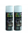 Montoro - Pack 2 botes de pintura en spray gris oscuro A10 400 ml, válido para multitud de superficies de interior y exterior. P