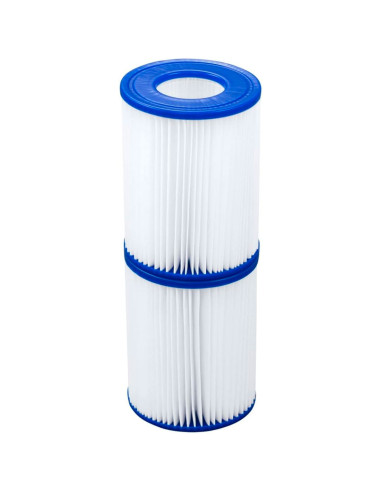 Tradineur - Pack de 2 Filtros para depuradora de piscina (II) - Apto para bombas de filtro de 220-240V - 2,006 L (530 galones) y