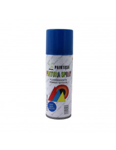 Montoro - Bote de pintura en spray azul fluorescente F205 200 ml, válido para multitud de superficies de interior y exterior