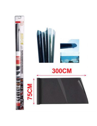 Tradineur - Película tintada para ventanillas de coche, lámina autoadhesiva, vinilo, rollo de film, protector solar, oscurecer v