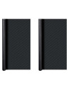 Tradineur - Pack de 2 rollos de película decorativa para coche, lámina, cinta autoadhesiva, film, fibra carbono, tuning, vinilo,