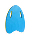 Tradineur - Tabla de natación - Fabricado en Goma Eva - Forma Ovalada - Ideal como apoyo en la natación - 40 x 32 cm - Color Ale