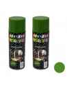Montoro - Pack 2 botes de pintura en spray verde máquina A38 400 ml, válido para multitud de superficies de interior y exterior.