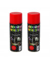 Montoro - Pack de 2 botes de pintura en spray rojo vivo A04 400 ml, válido para multitud de superficies de interior y exterior