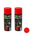 Montoro - Pack de 2 botes de pintura en spray rojo vivo A04 400 ml, válido para multitud de superficies de interior y exterior