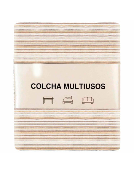 Tradineur - Colcha Multiusos - Fabricada en España - 70% Algodón / 30% Poliéster - Apto para Cama, Muebles y mesas - 270 x 200 c