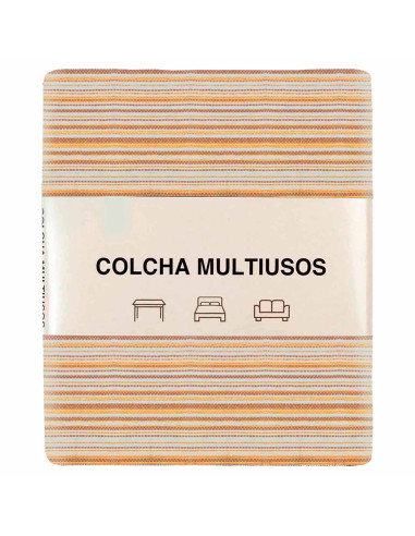 Tradineur - Colcha Multiusos - Fabricada en España - 70% Algodón / 30% Poliéster - Apto para Cama, Muebles y mesas - 270 x 200 c
