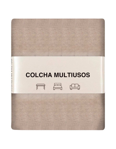 Tradineur - Colcha Multiusos - Fabricada en España - 70% Algodón / 30% Poliéster - Apto para Cama, Muebles y mesas - 270 x 200 c