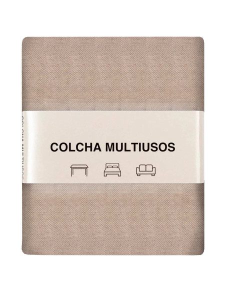 Tradineur - Colcha Multiusos - Fabricada en España - 70% Algodón / 30% Poliéster - Apto para Cama, Muebles y mesas - 270 x 200 c