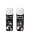 Montoro - Pack de 2 botes de pintura en spray blanco mate A24 400 ml, válido para multitud de superficies de interior y exterior