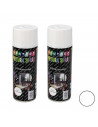 Montoro - Pack de 2 botes de pintura en spray blanco mate A24 400 ml, válido para multitud de superficies de interior y exterior
