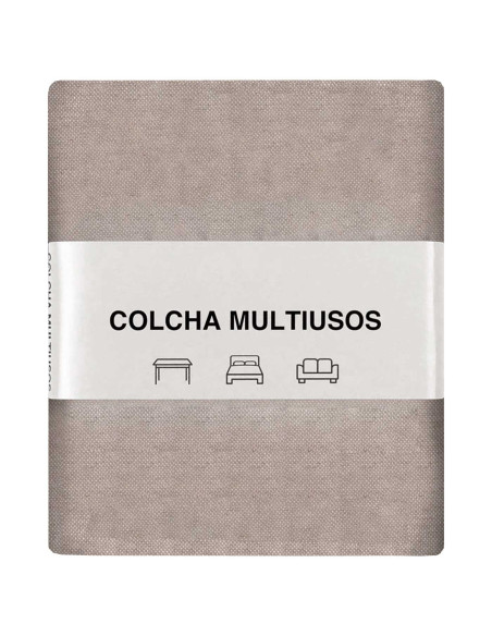 Tradineur - Colcha Multiusos - Fabricada en España - 70% Algodón / 30% Poliéster - Apto para Cama, Muebles y mesas - 270 x 230 c