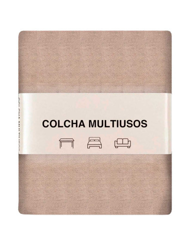 Tradineur - Colcha Multiusos - Fabricada en España - 70% Algodón / 30% Poliéster - Apto para Cama, Muebles y mesas - 270 x 230 c