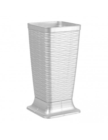 Tradineur - Paragüero de plástico - Estilo Wind - Soporte para paraguas cuadrado para entrada de oficinas, negocios, hogar - 51,