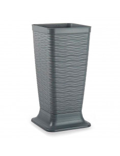 Tradineur - Paragüero de plástico - Estilo Wind - Soporte para paraguas cuadrado para entrada de oficinas, negocios, hogar - 51,