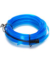Tradineur - Tira de luz LED Interno para automóviles (12 V) - Fabricado en PVC - Conexión de encendedor de cigarros - Color Azul