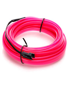 Tradineur - Tira de luz LED Interno para automóviles (12 V) - Fabricado en PVC - Conexión de encendedor de cigarros - Color Viol