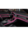 Tradineur - Tira de luz LED Interno para automóviles (12 V) - Fabricado en PVC - Conexión de encendedor de cigarros - Color Viol