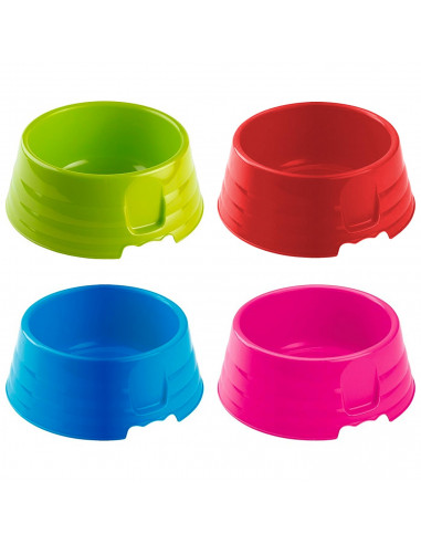 Tradineur - Comedero Redondo para Mascotas - Fabricado en Plástico - Ideal para Todas Clases de Mascotas, Perro y Gatos - Capaci