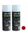 Montoro - Pack 2 botes de pintura en spray rojo oscuro A05 400 ml, válido para multitud de superficies de interior y exterior. P