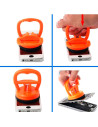 Tradineur - Pack de 2 Ventosas para cristal - Fabricado en Plástico - Adecuado para teléfonos móviles, automóviles, ventanas, es