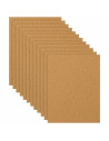 Tradineur - Pack de 12 Láminas de corcho - Grosor de 3 mm - Ideal para decoración, manualidades y organización - 20 x 30 cm 