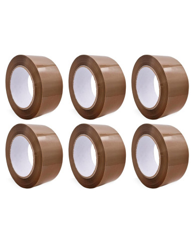 Tradineur - Pack de 6 precintos para embalaje - Multiusos, embalar, sellar, empaquetar, cerrar cajas, resistente al desgarro - 4