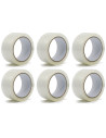 Tradineur - Pack de 6 precintos para embalaje - Multiusos, embalar, sellar, empaquetar, cerrar cajas, resistente al desgarro - 4