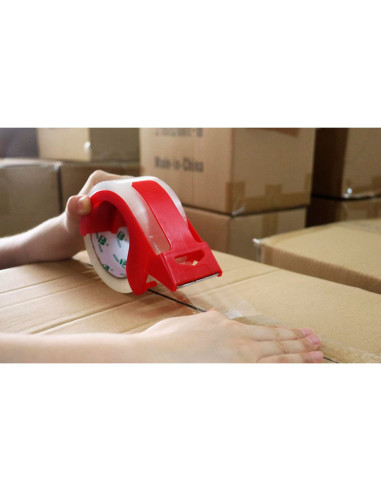 Tradineur - Pack de 6 precintos para embalaje - Multiusos, embalar, sellar, empaquetar, cerrar cajas, resistente al desgarro - 4