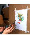 Tradineur - Pack de 6 cintas Adhesiva para pintores - Ideal para Manualidades, Bricolaje, Pintura y Etiquetado - 24 mm x 40 M -