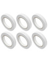Tradineur - Pack de 6 cintas Adhesiva para pintores - Ideal para Manualidades, Bricolaje, Pintura y Etiquetado - 18 mm x 40 M -