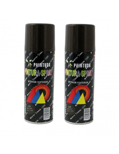 Montoro - Pack 2 botes de pintura en spray bronce A29 400 ml, válido para multitud de superficies de interior y exterior