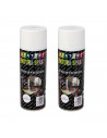 Montoro - Pack 2 botes de pintura en spray blanco brillo A21 400 ml, válido para multitud de superficies de interior y exterior.