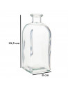 Tradineur - Pack de 3 botellas de vidrio, frascas con tapón de corcho, reutilizables, rellenables, licores, aceite, agua, vino,