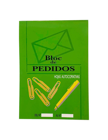 Tradineur - Pack de 6 talonarios de pedidos con hojas autocopiativas, bloc, libreta para propuestas de pedido, presupuestos, neg