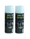 Montoro - Pack 2 botes de pintura en negro satinado  SA01 400 ml, válido para multitud de superficies de interior y exterior. Pi