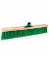 Tradineur - Cepillo duro multiusos para exterior, barrendero, cerdas duras, madera y plástico, acoplable a mango de rosca, limpi