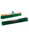 Tradineur - Cepillo duro multiusos para exterior, barrendero, cerdas duras, madera y plástico, acoplable a mango de rosca, limpi