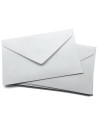 Tradineur - Pack de 15 sobres de papel, solapa triangular, biodegradables, reciclables, enviar invitaciones, boda, cumpleaños, t