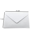 Tradineur - Pack de 15 sobres de papel, solapa triangular, biodegradables, reciclables, enviar invitaciones, boda, cumpleaños, t