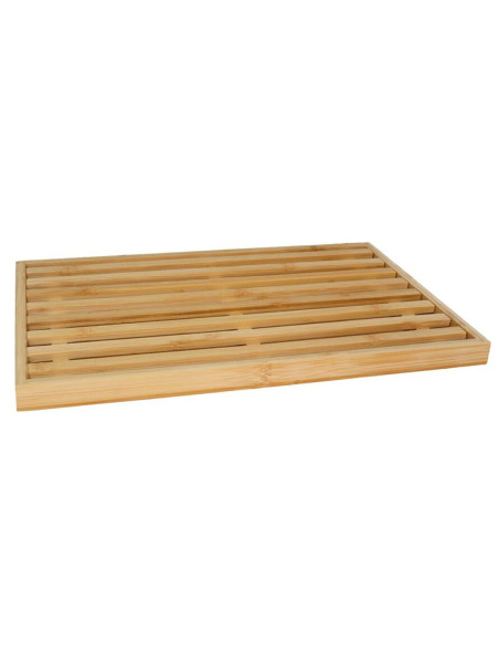 Tradineur - Tabla para cortar pan de bambú, rejilla extraíble, duradera y resistente, material natural, ecológico, fácil de vaci