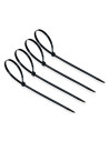 Tradineur - Pack de 60 bridas largas de nylon, bridas universales para organización de cables, reutilizables, resistentes a UV y
