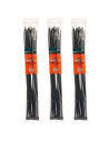 Tradineur - Pack de 60 bridas largas de nylon, bridas universales para organización de cables, reutilizables, resistentes a UV y