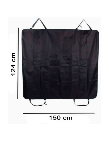Tradineur - Manta protectora de mascotas para asientos de coche, poliéster, funda, cubierta, protector para perros, gatos, fácil